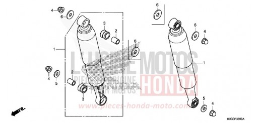 KISSEN, HINTEN C125AK de 2019